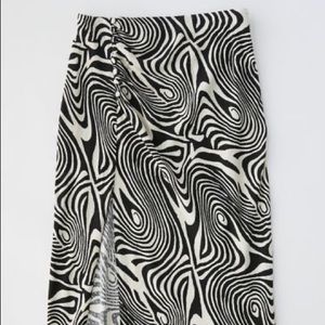 Urban outfitters jewel gathered midi skirt